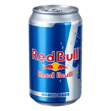 Kokos blåbär redbull sticker