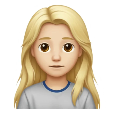 animal with long blonde hair and shirt sticker