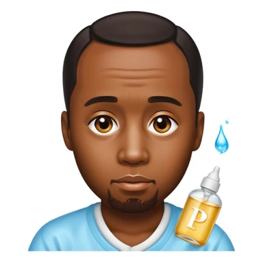 P-Diddy with baby oil sticker