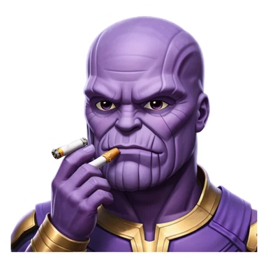 Thanos smoking sticker