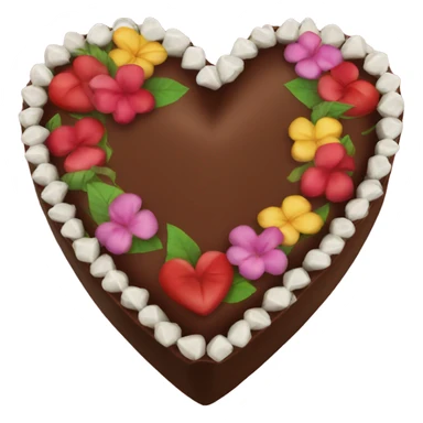 Heart Box of chocolate with lei sticker