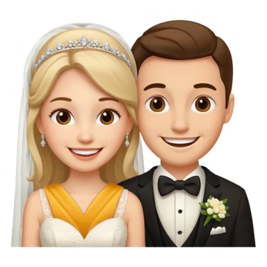 a man and woman its their marriage  sticker