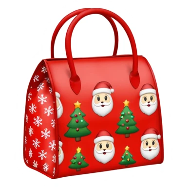 christmas lunch bag sticker