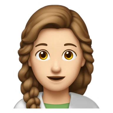 Frau braune Haare, 4 Kaninchen mit schlappohren im arm sticker