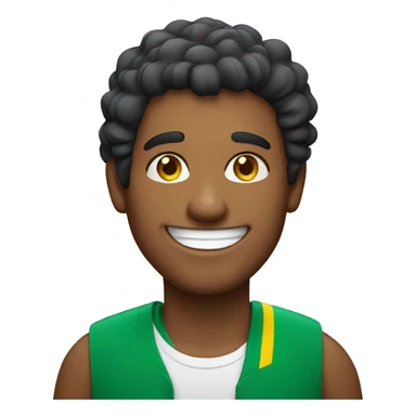 Smiling Brazilian man sticker