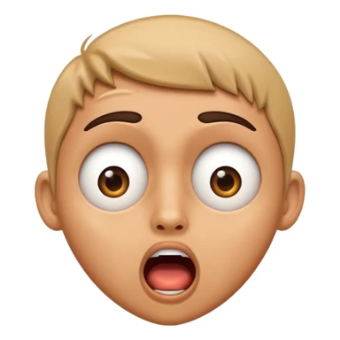 Shocked face sticker