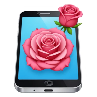 online booking icon (rose color) sticker