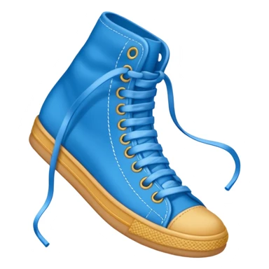 make an emoji of blue shoe laces only- they should be long and stringy sticker