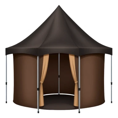 black spray tan tent sticker