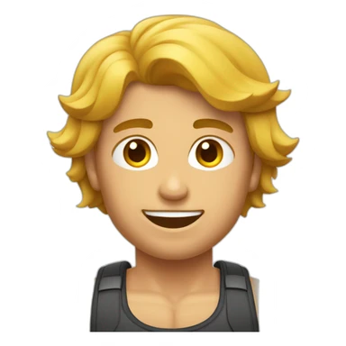 Garçon qui fais de la musculation  sticker