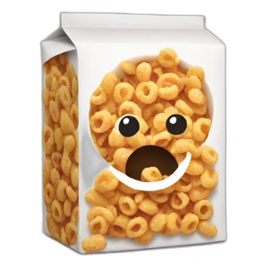 cereal box sticker