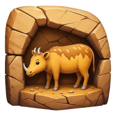 stone age cave art sticker