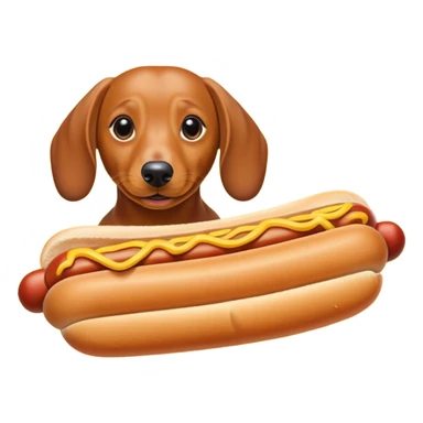 Dachshund Hot dog sticker