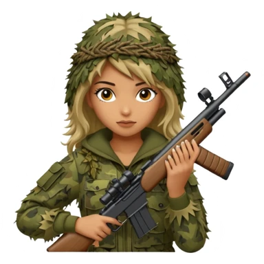 Sexy Girl sniper sticker