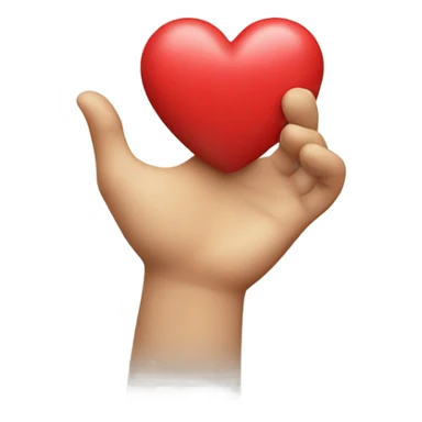 Throwing the heart in hand sticker