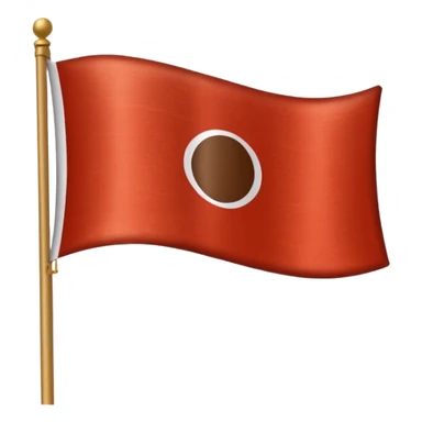 Indonesian flag but poop in mid sticker