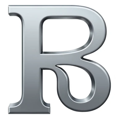 Letter R sticker