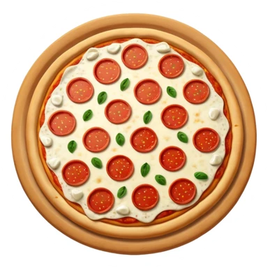 pizza with pepperonis sticker
