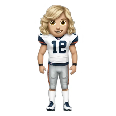 taylor swift as a nfl player sticker