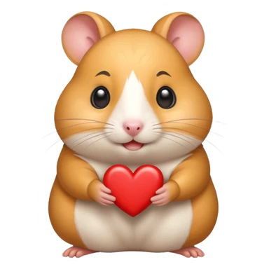 happy love hamster sticker