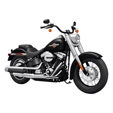 Harley-Davidson Cruiser - Harley-Davidson Softail (Model Year: 2021) (Iconic colour: Black) sticker