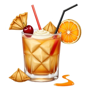 So many mai tais and crab rangoons in an explosion of greatness sticker