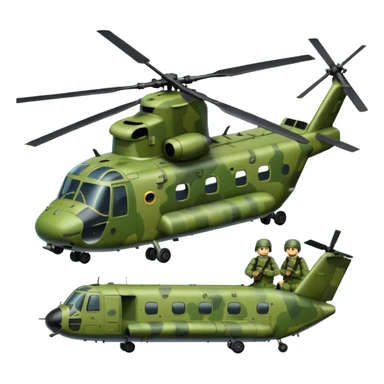 Chinook dropping soldiers sticker