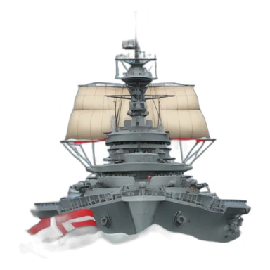 Battleship with the flag of the republic of austria sticker