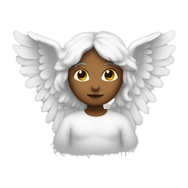 angel with wings and halo sticker