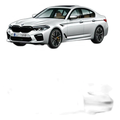 black bmw 5 series m packet g30 sticker