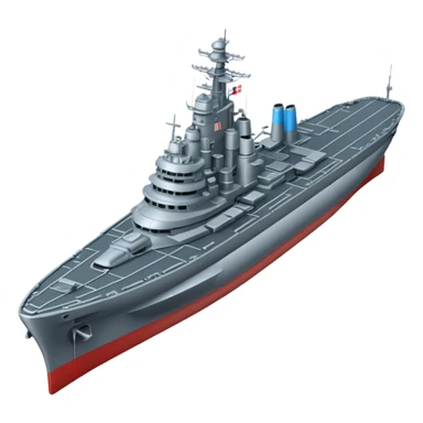 battleship arial view sticker
