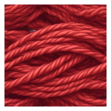 Red yarn in a ball sticker