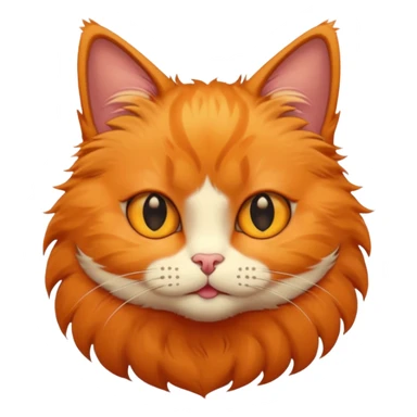 Cat with small slim eyes sticker