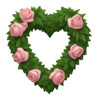 Funeral wreath heart sticker