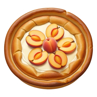 peach dutch baby sticker