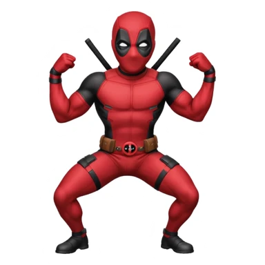 DeadPool from marvel rivals twerking his ass sticker