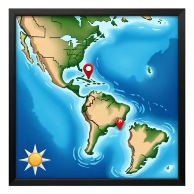 like the last one but more locaters on a wider range of map - west coast of south island nz sticker