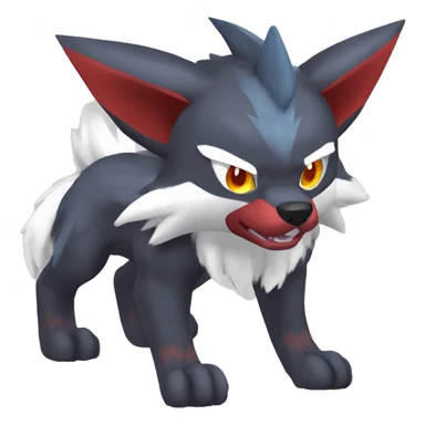  Incineroar Zoroark Lycanroc Typloshion Fakemon sticker