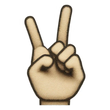 japan hand pointing sticker