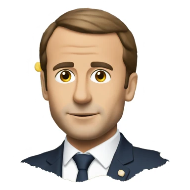 Macron devant un couscous sticker