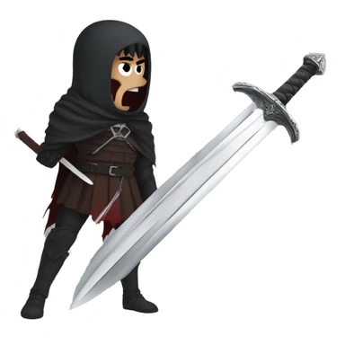 Berserk guts with long sword sticker