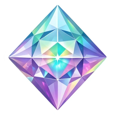 hd detailed glittering holographic star shaped diamond sticker