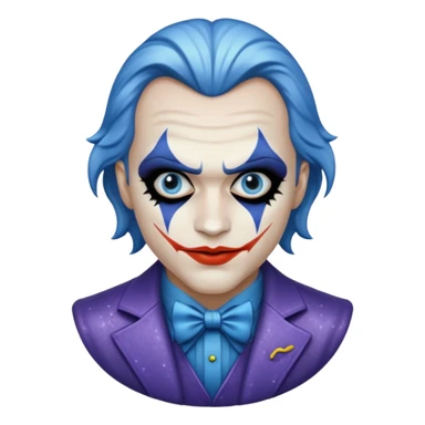 Glitter Blue coringa sticker