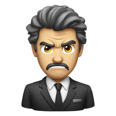 angry boss sticker