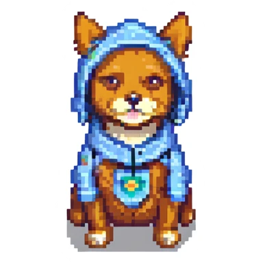 dog in a costume sticker