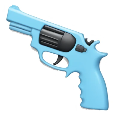 baby blue gun sticker