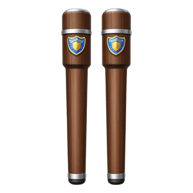 two police baton sticker