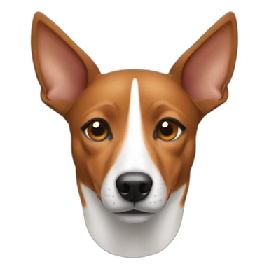 squinted basenji sticker