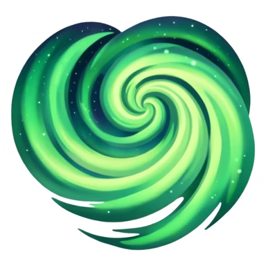 northern lights sticker