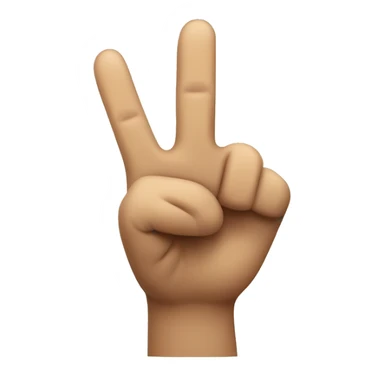 peace sign with the thumb up as well sticker